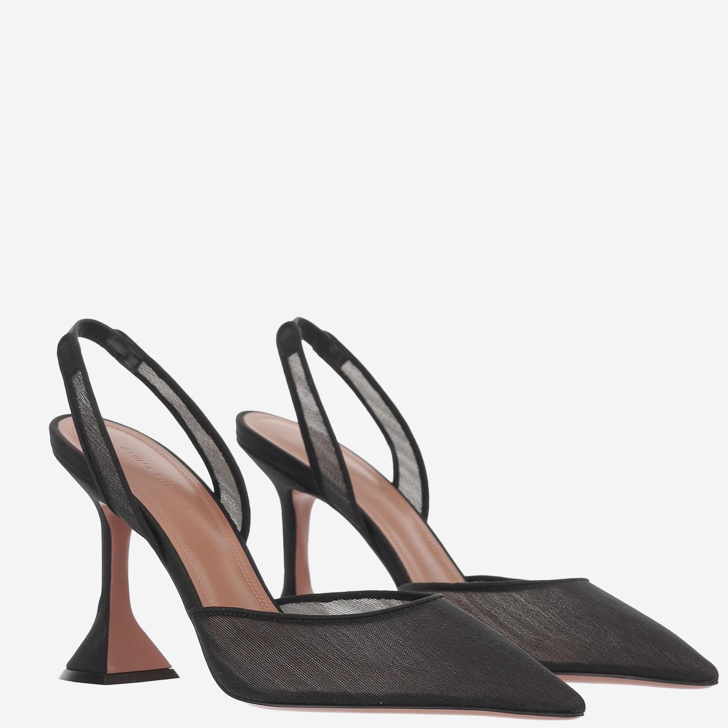 DÉCOLLETÉ HOLLI IN MESH HOLLIMESHSLING 95BLACKMESH AMINA MUADDI 