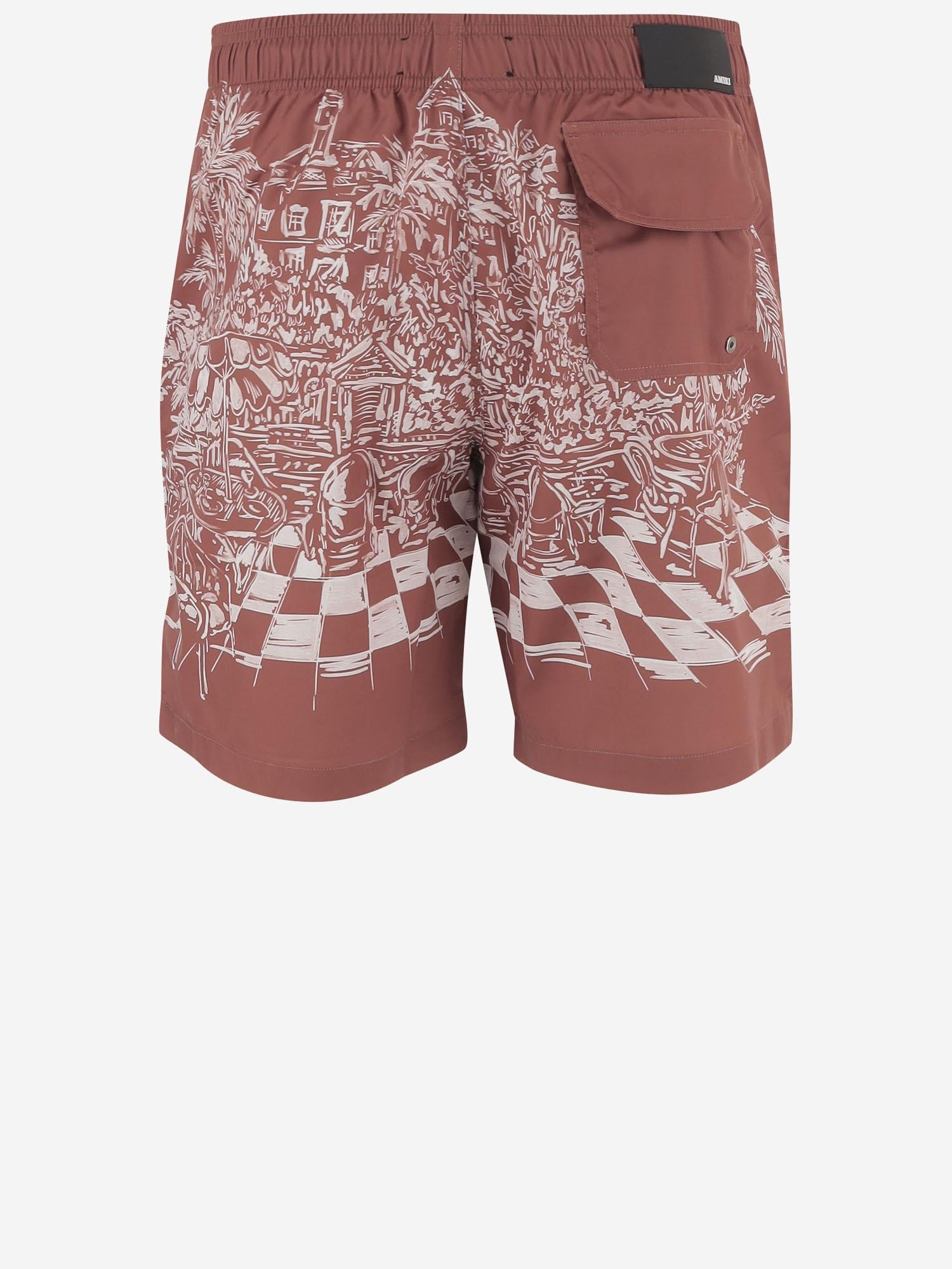 SHORTS DA BAGNO IN TESSUTO TECNICO AMBOSW 1007590 AMIRI 
