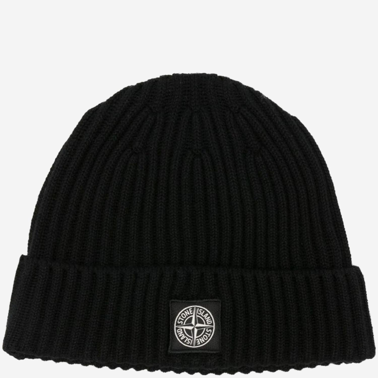 BEANIE IN MISTO LANA CON LOGO N100007 S0C03V0029 STONE ISLAND KIDS 