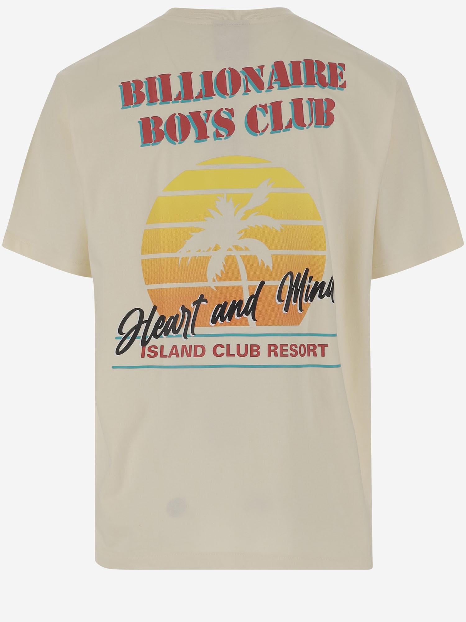 T-SHIRT IN COTONE CON LOGO B25366 ECRU BILLIONAIRE BOYS CLUB 