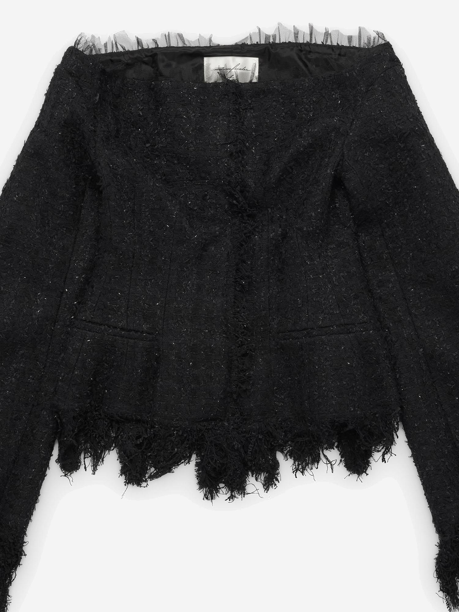 ABITO IN MISTO COTONE CON BORDI SFRANGIATI MAT02J102 1 MATIERES FECALES 