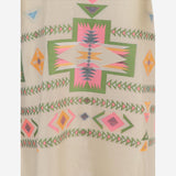 Abito lungo con fantasia 15107 N236BEIGE NEMA 