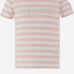 T-shirt in jersey di cotone con logo 8C0002289AWN F05 MONCLER ENFANTS 