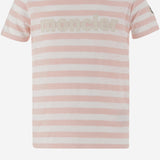 T-shirt in jersey di cotone con logo 8C0002289AWN F05 MONCLER ENFANTS 