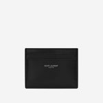PORTA CARTE IN PELLE CON LOGO 375946 0U90N1000 SAINT LAURENT 