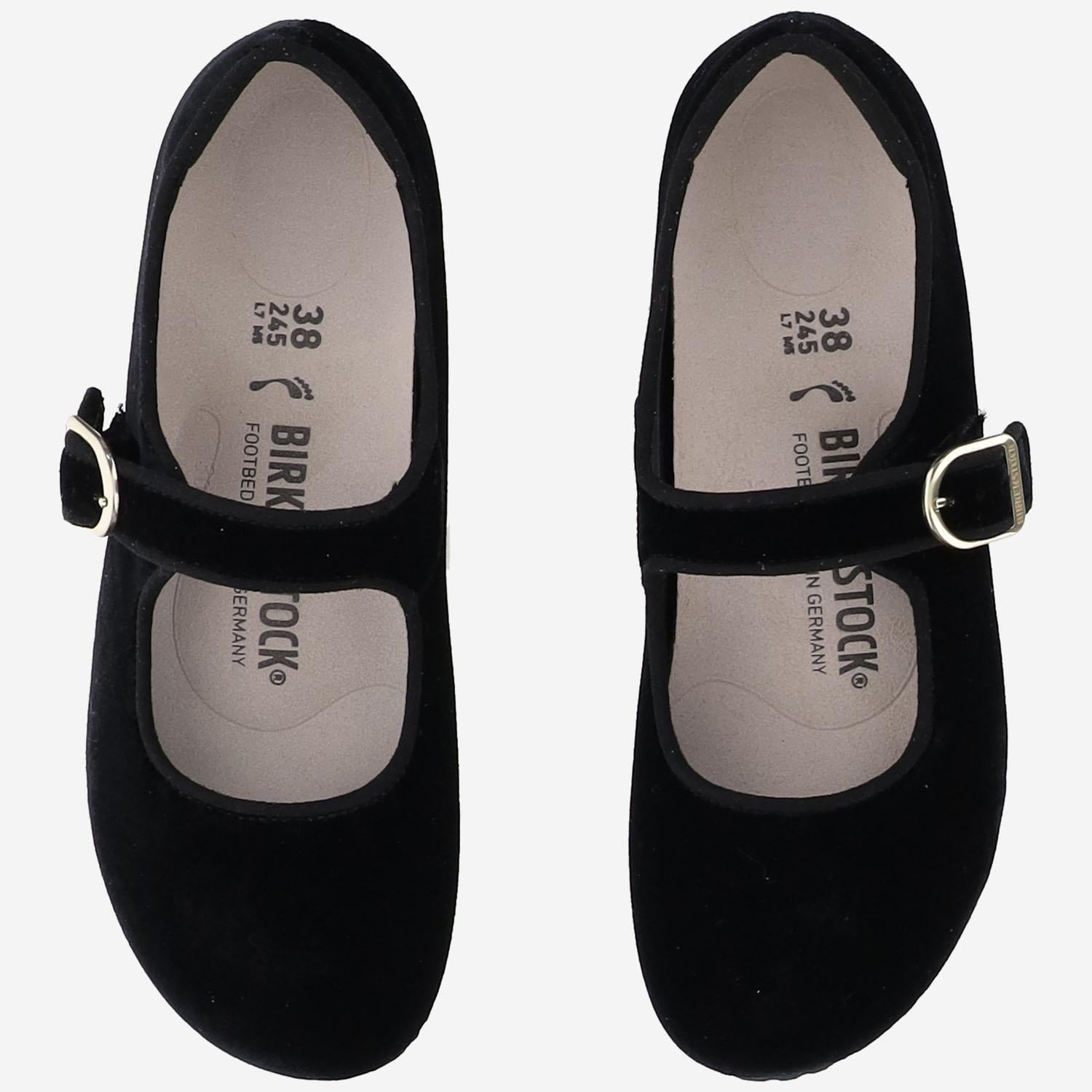 BALLERINE SANTA CLARITA IN VELLUTO 1030802 BLACK BIRKENSTOCK 