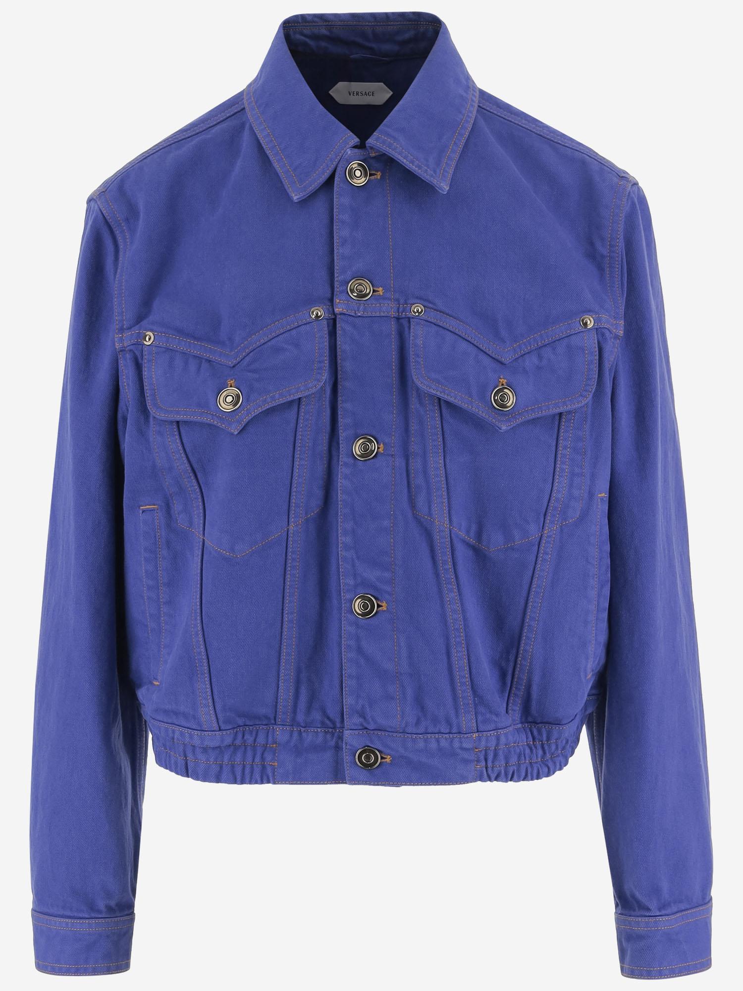 GIACCA IN DENIM DI COTONE 1024527 1A178711DB10 VERSACE 