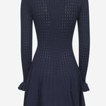 ABITO CORTO IN MISTO VISCOSA STRETCH PF25094SBL BLUE SELF PORTRAIT 