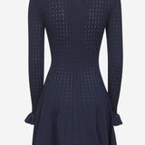 ABITO CORTO IN MISTO VISCOSA STRETCH PF25094SBL BLUE SELF PORTRAIT 