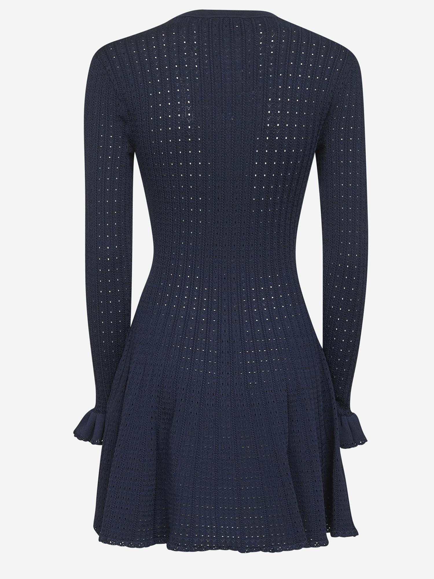 ABITO CORTO IN MISTO VISCOSA STRETCH PF25094SBL BLUE SELF PORTRAIT 