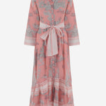 ABITO IN COTONE CON MOTIVO floreale NEWTOILE 03STRAWBERRYGREY PEPS CANNES 