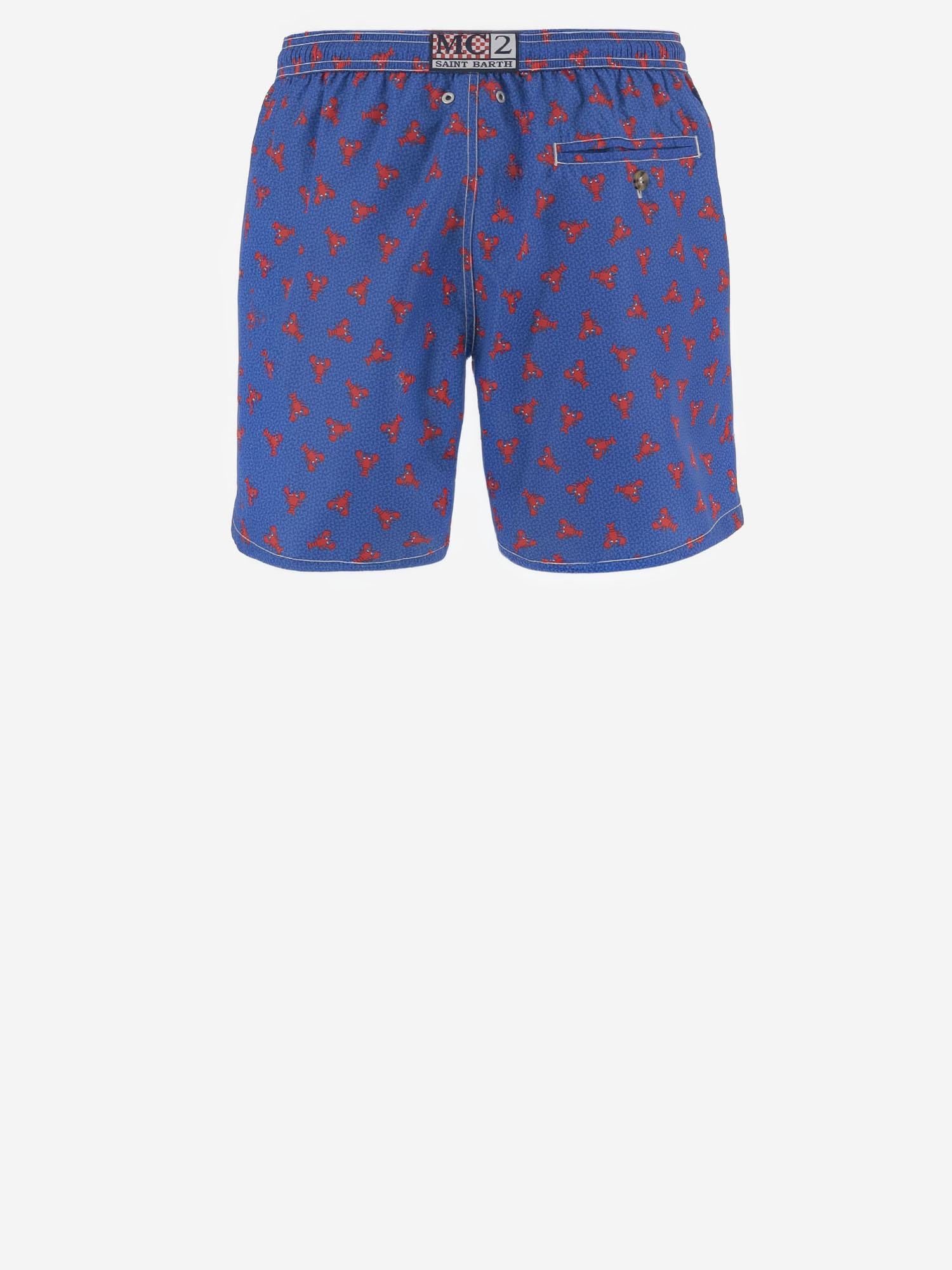 SHORTS DA BAGNO IN NYLON CON MOTIVO FANTASIA LIG0003 02144L MC2 SAINT BARTH 