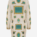 ABITO IN TWILL DI SETA CON STAMPA 1024659 1A17955K940 VERSACE 