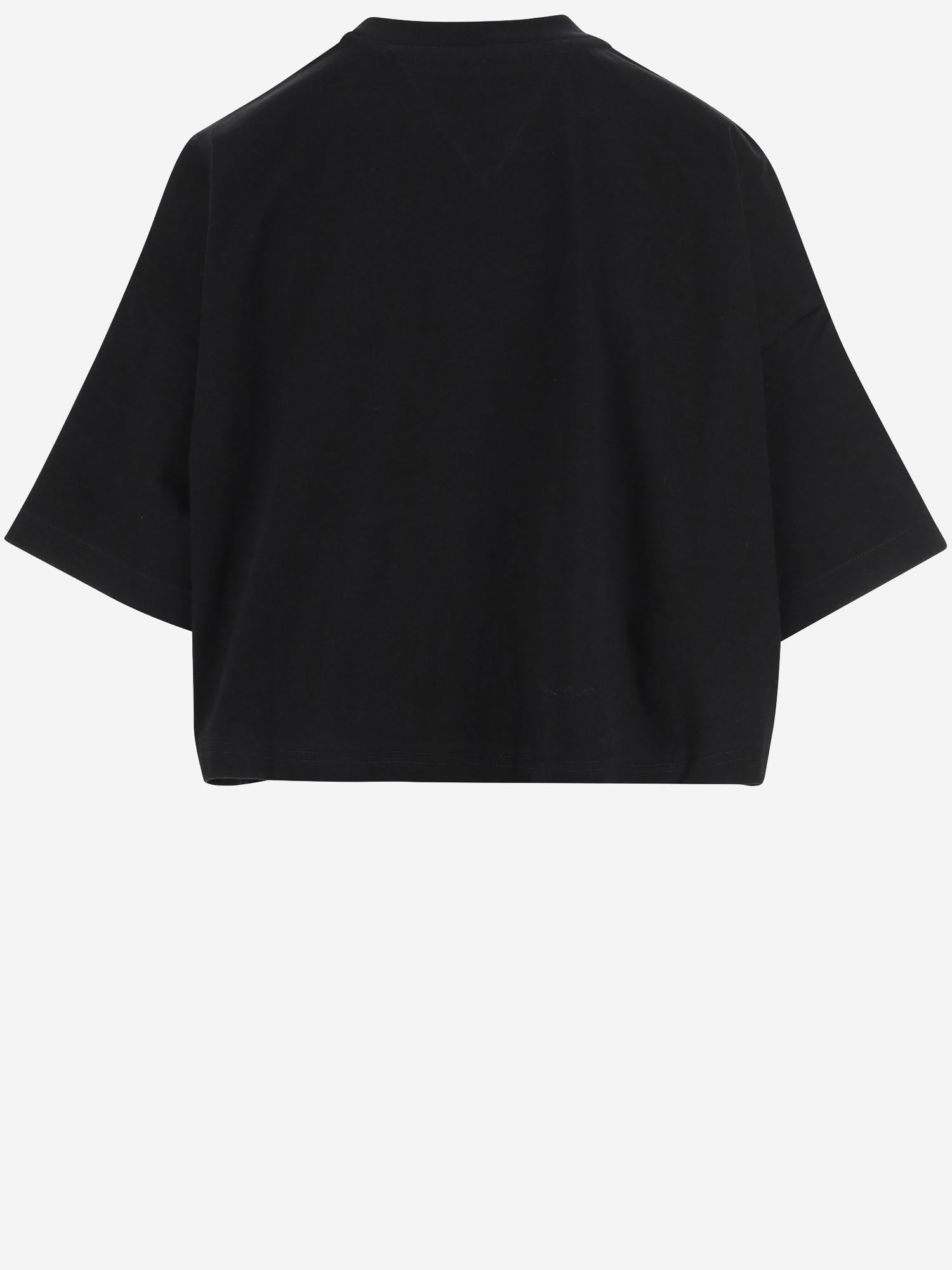 T-shirt corta in jersey di cotone 840748 V4N501000 BOTTEGA VENETA 