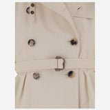 TRENCH ISABELLA IN COTONE 8120786 LINENBEIGE BURBERRY 