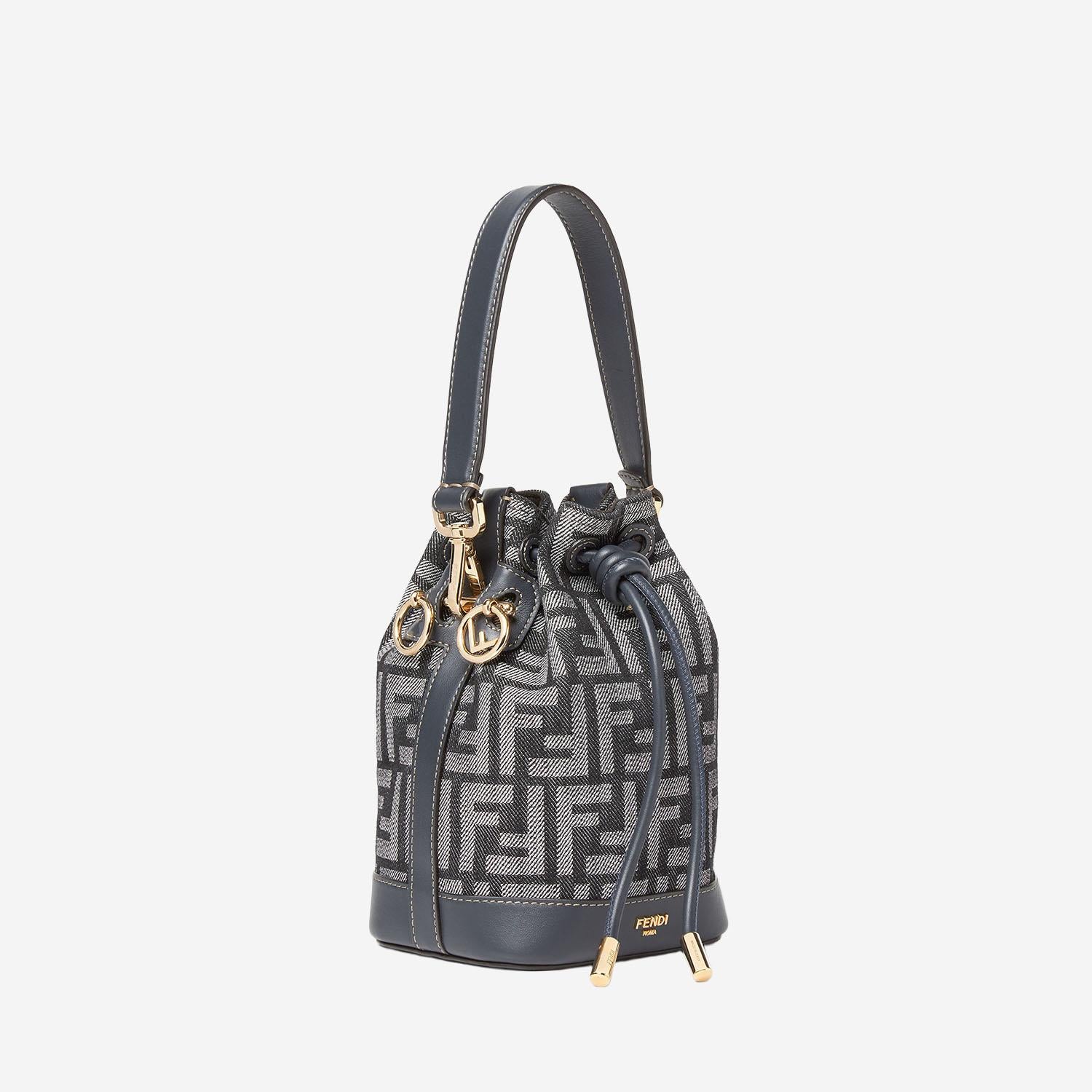 BORSA MON TRESOR CON MOTIVO FF 8BS109 AUT4F1UJ5 FENDI 