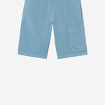 PANTALONI CORTI IN COTONE CON RICAMO LOGO 6200002 S0040V004A STONE ISLAND KIDS 