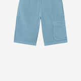 PANTALONI CORTI IN COTONE CON RICAMO LOGO 6200002 S0040V004A STONE ISLAND KIDS 