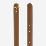 Cintura sottile in pelle con fibbia a mezzo morsetto 836993 AAEFH2718 GUCCI 