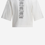 T-SHIRT IN COTONE CON LOGO 104606 A2D0Z05 PINKO 