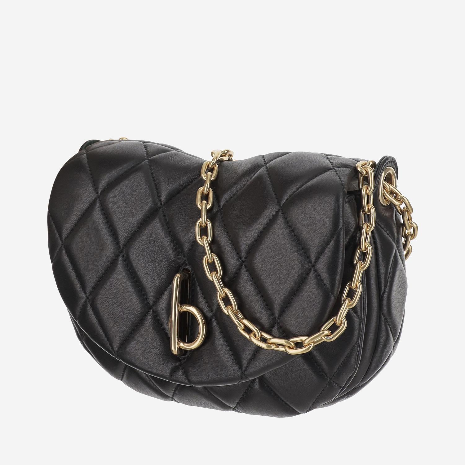 BORSA ROCKING HORSE IN PELLE TRAPUNTATA 8104628 BLACKGOLD BURBERRY 
