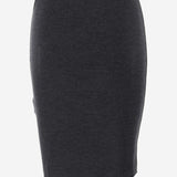 GONNA A TUBINO IN LANA CASHMERE E SETA 762406 Y76JC1206 SAINT LAURENT 