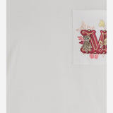 T-SHIRT IN JERSEY DI COTONE CON LOGO NUNZIO 004 MAX MARA 