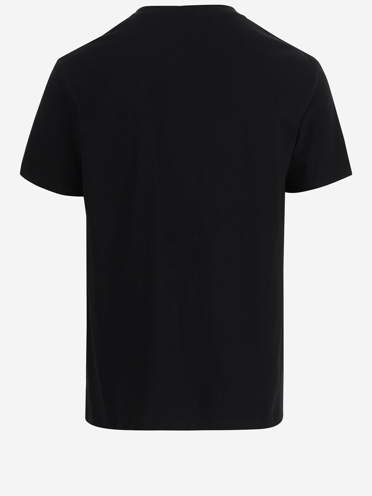 T-SHIRT IN COTONE CON STAMPA LOGO 1013302 1A167531B000 VERSACE 