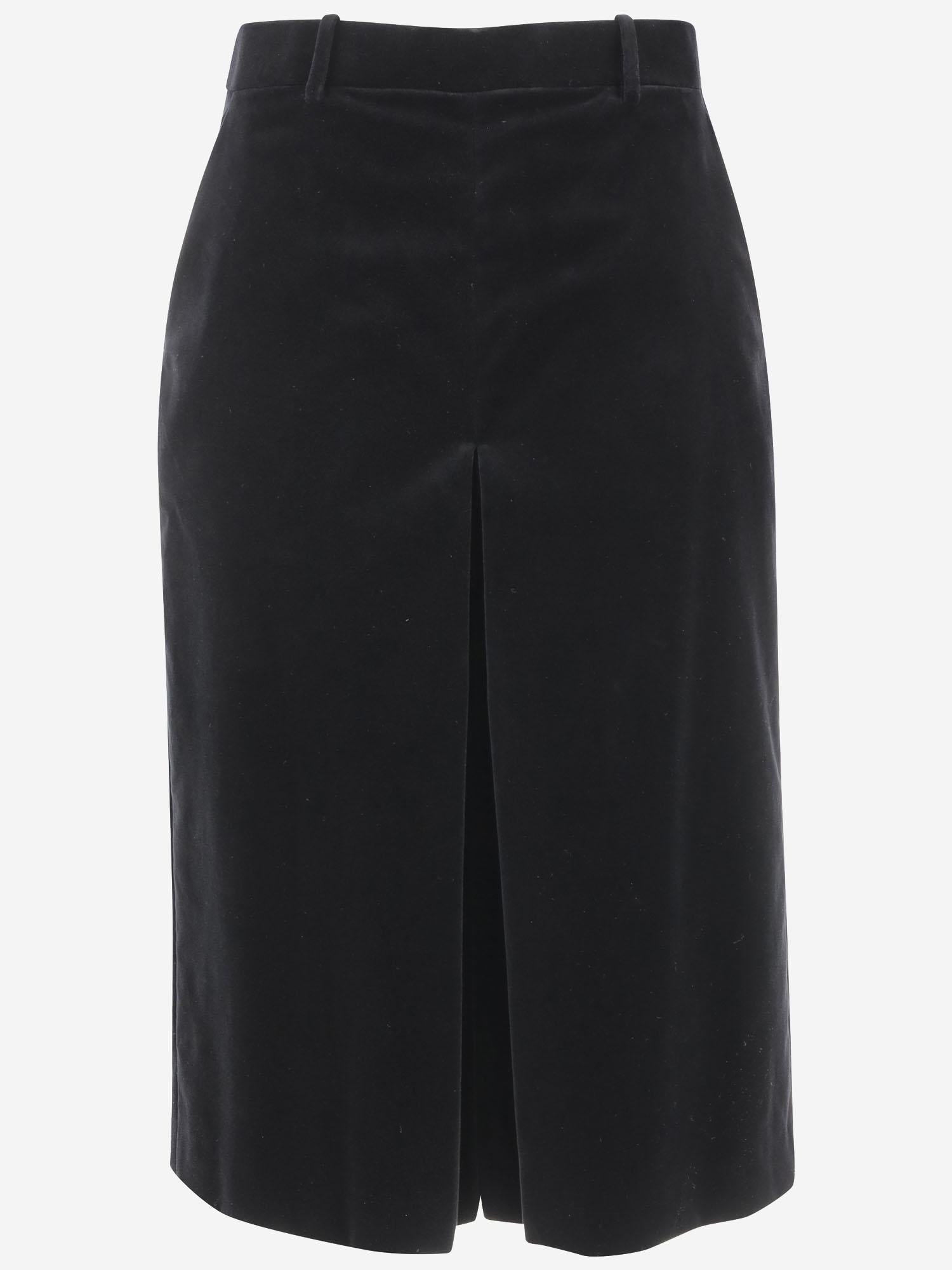 GONNA PANTALONE IN COTONE 831073 Y580T1000 SAINT LAURENT 