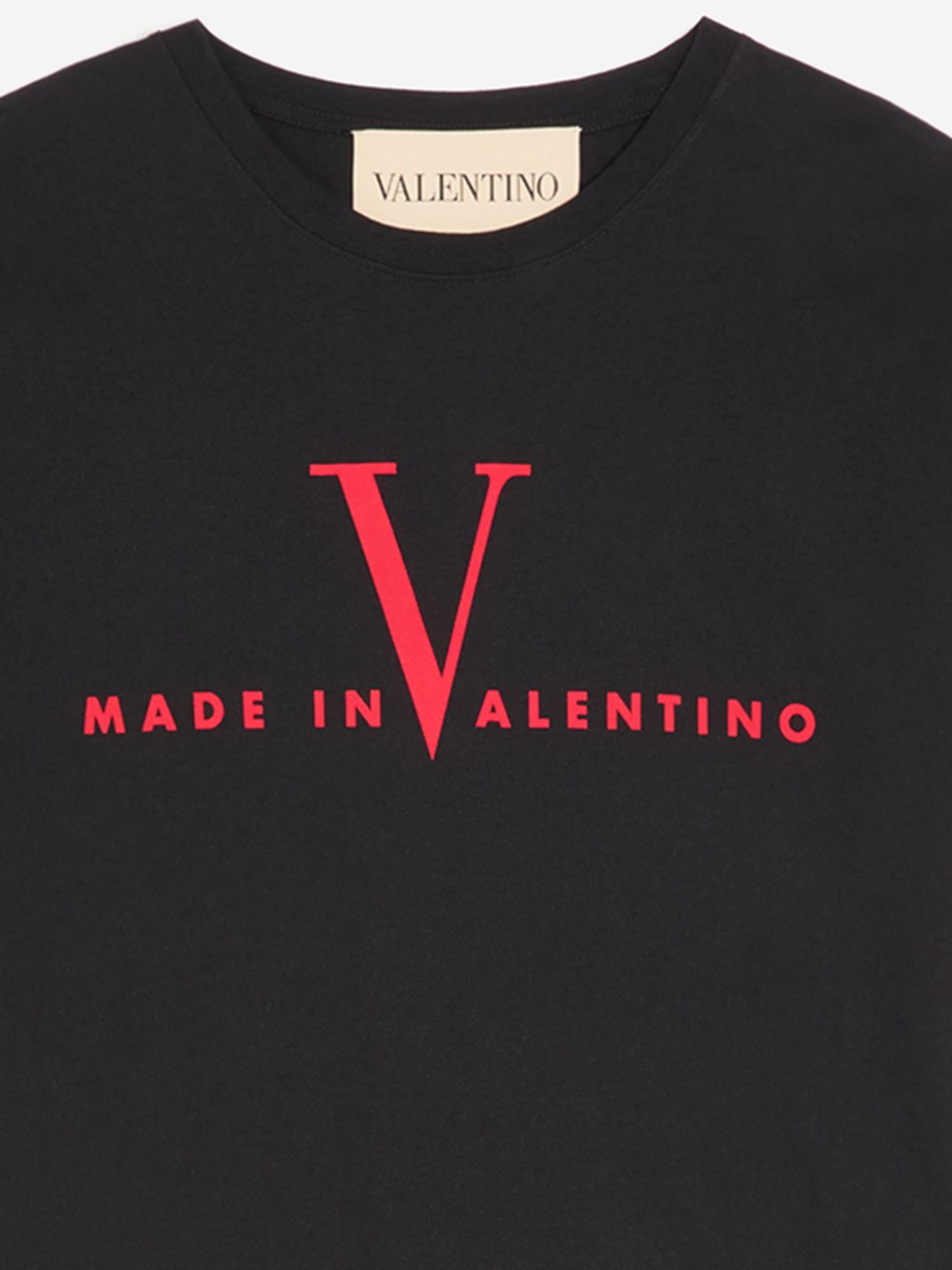 T-SHIRT IN COTONE CON LOGO 8V3MG16P BAQ0NR VALENTINO 