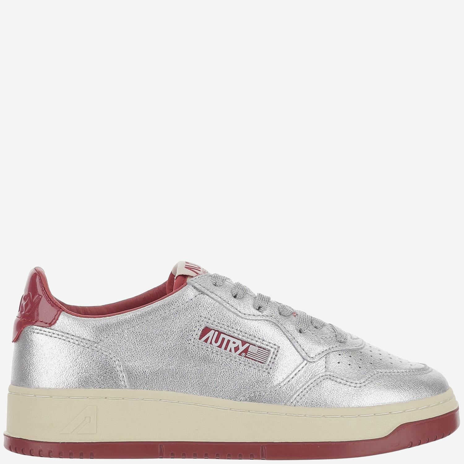 SNEAKERS LOW MEDALIST AULWPA03 SILVERRED AUTRY 