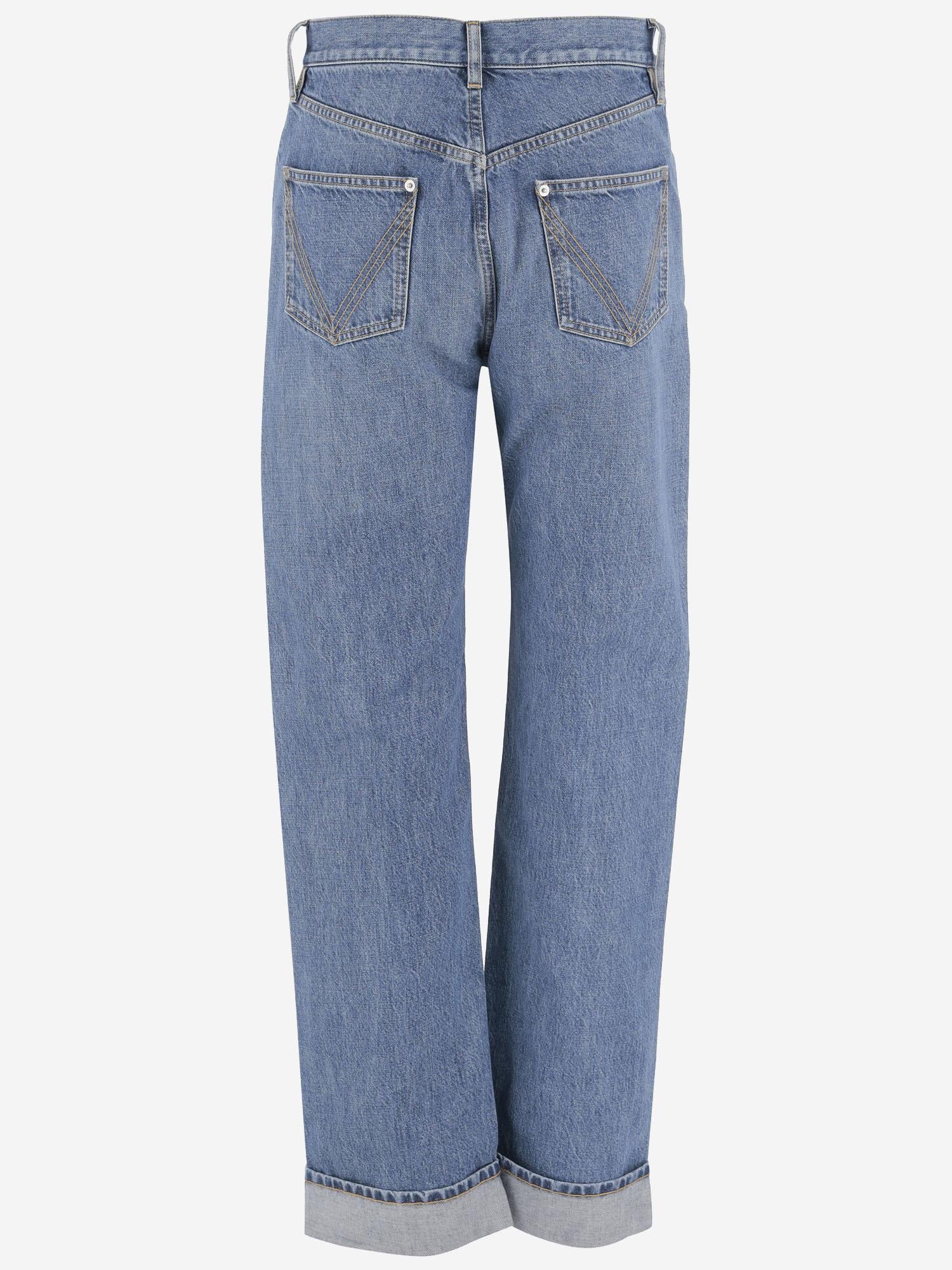 JEANS IN COTONE CON DETTAGLIO INTRECCIATO 831607 V42W04715 BOTTEGA VENETA 