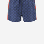 Shorts da bagno in popeline tecnico stampato 815602 XHAJ34735 GUCCI 