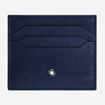 POTACARTE IN PELLE CON LOGO 221664 BLACK/INK BLUE MONTBLANC 