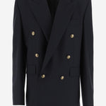 GIACCA OVERSIZE DOPPIOPETTO IN LANA 834867 Y5K324140 SAINT LAURENT 