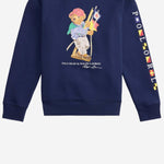 FELPA IN MISTO COTONE CON STAMPA POLO BEAR 323A12429 001 POLO RALPH LAUREN KIDS 
