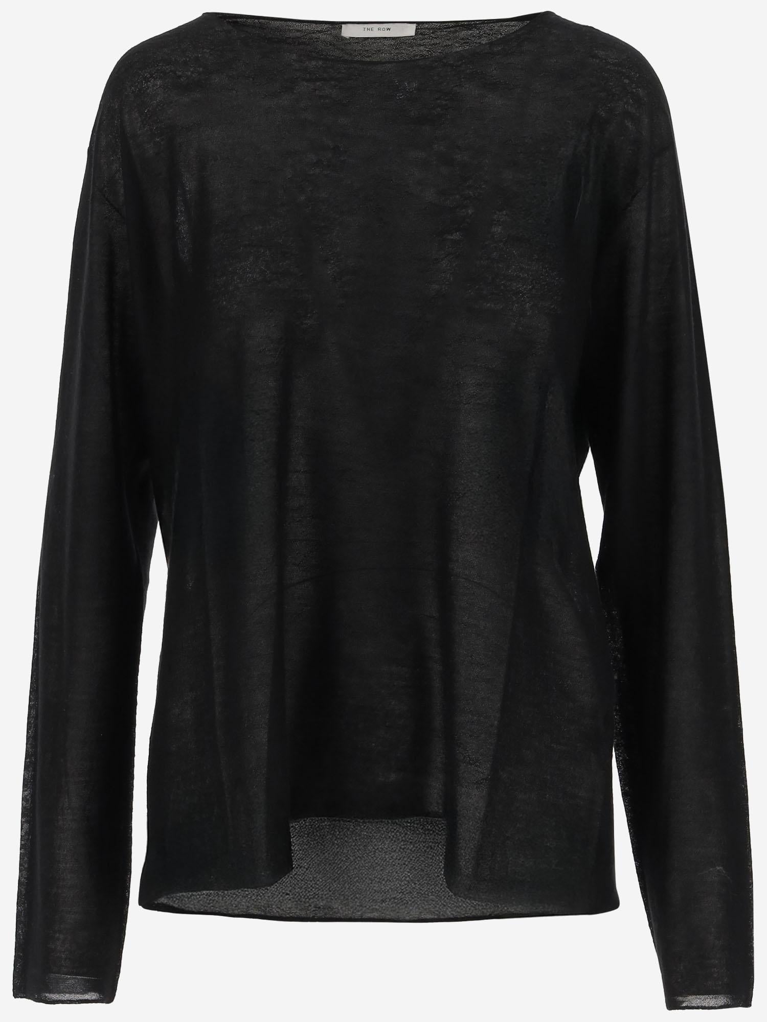 TOP KERRA IN CASHMERE 8969Y935 BLK THE ROW 
