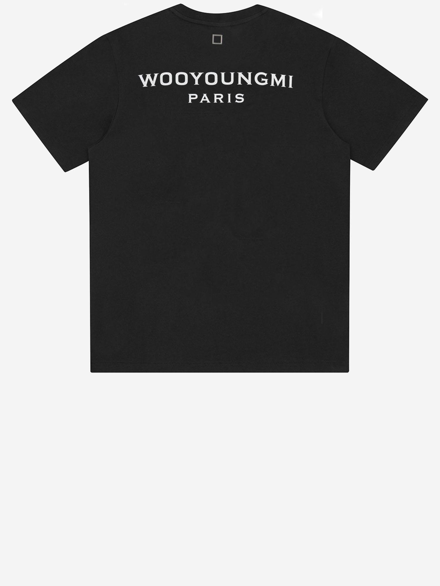 T-shirt in cotone con stampa W261TS07 708B WOOYOUNGMI 