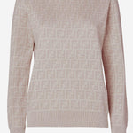 MAGLIA JUMPER IN LANA E SETA FZXE39 AYM1F1UKC FENDI 