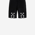 PANTALONI CORTI HERALDIC ARROW IN COTONE 44MCI013S26F001001 0001 OFF-WHITE 