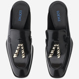 Mocassini mule Edge in pelle di vitello spazzolata L814379X70 1100 LOEWE 