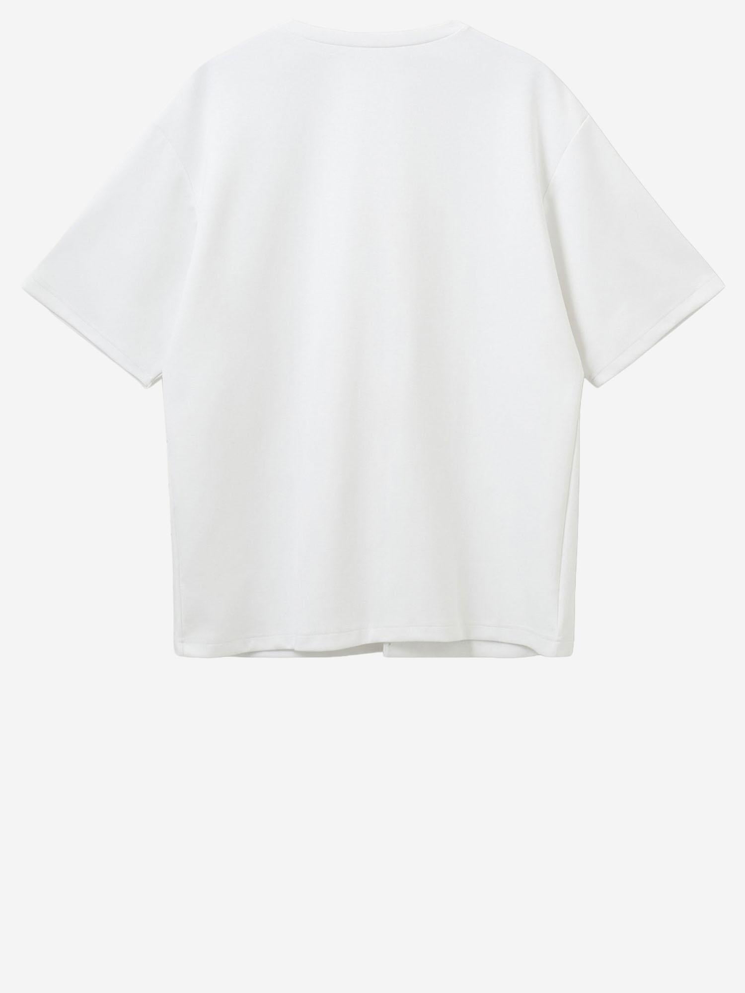 T-SHIRT TG BOW IN MISTO COTONE STRETCH 21721 000 THE.GARMENT 