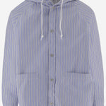 GIACCA IN TESSUTO TECNICO A RIGHE HQB004 1 HOMME 