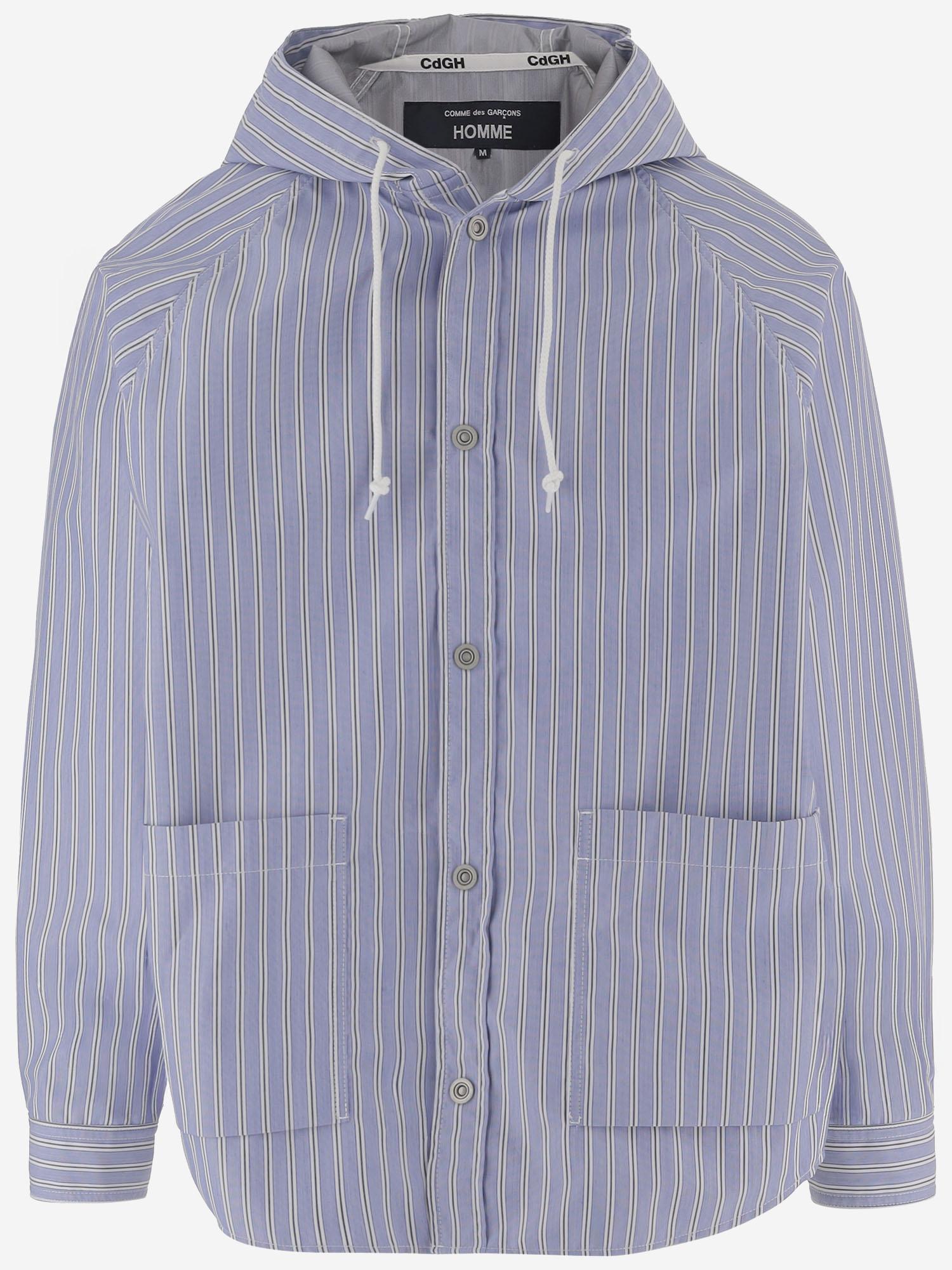 GIACCA IN TESSUTO TECNICO A RIGHE HQB004 1 HOMME 