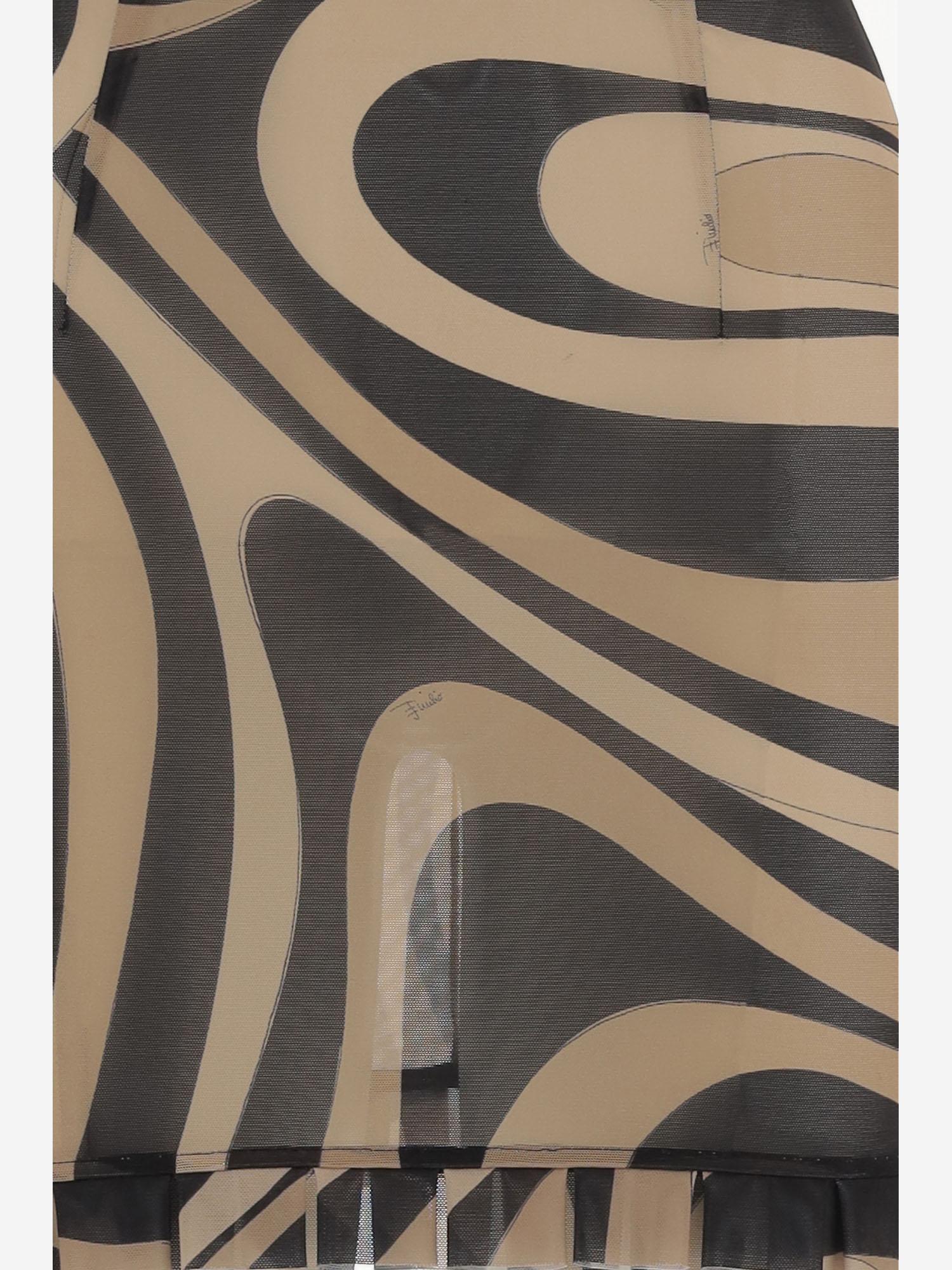 ABITO IN STAMPA MARMO CON VOLANT 6HJG306H760 007 EMILIO PUCCI 