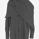 CAMICIA IN LANA CON SCIALLE COORDINATO WSH24 FAW260074 DARKPARK 