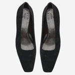 SCARPE CON TACCO JUNE IN SUEDE F1845L303 BLK THE ROW 