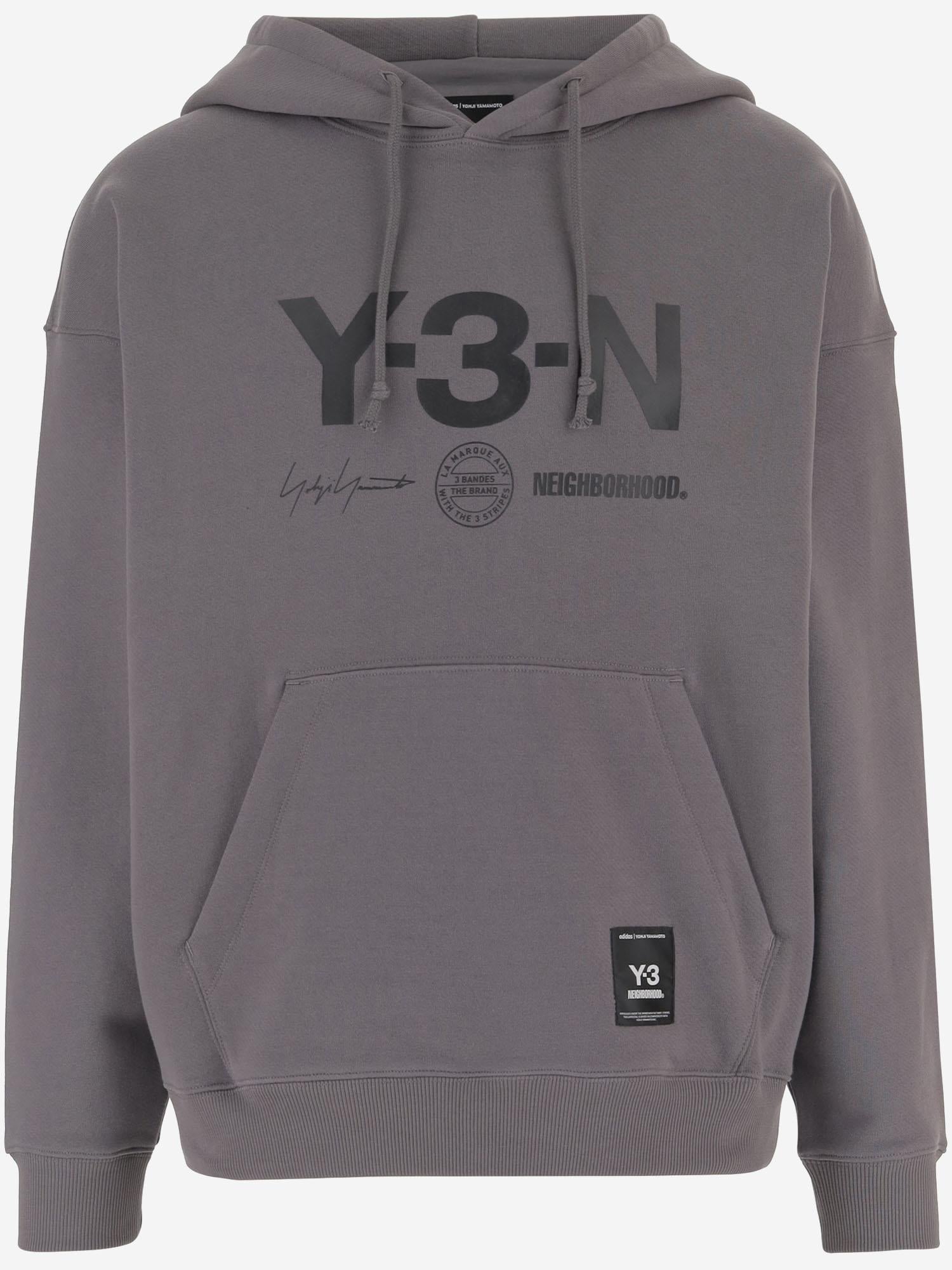 FELPA ADIDAS Y-3 X NEIGHBORHOOD X DAINESE IN COTONE JX7462 GRANIT ADIDAS Y3 X NBDH X DAINESE 