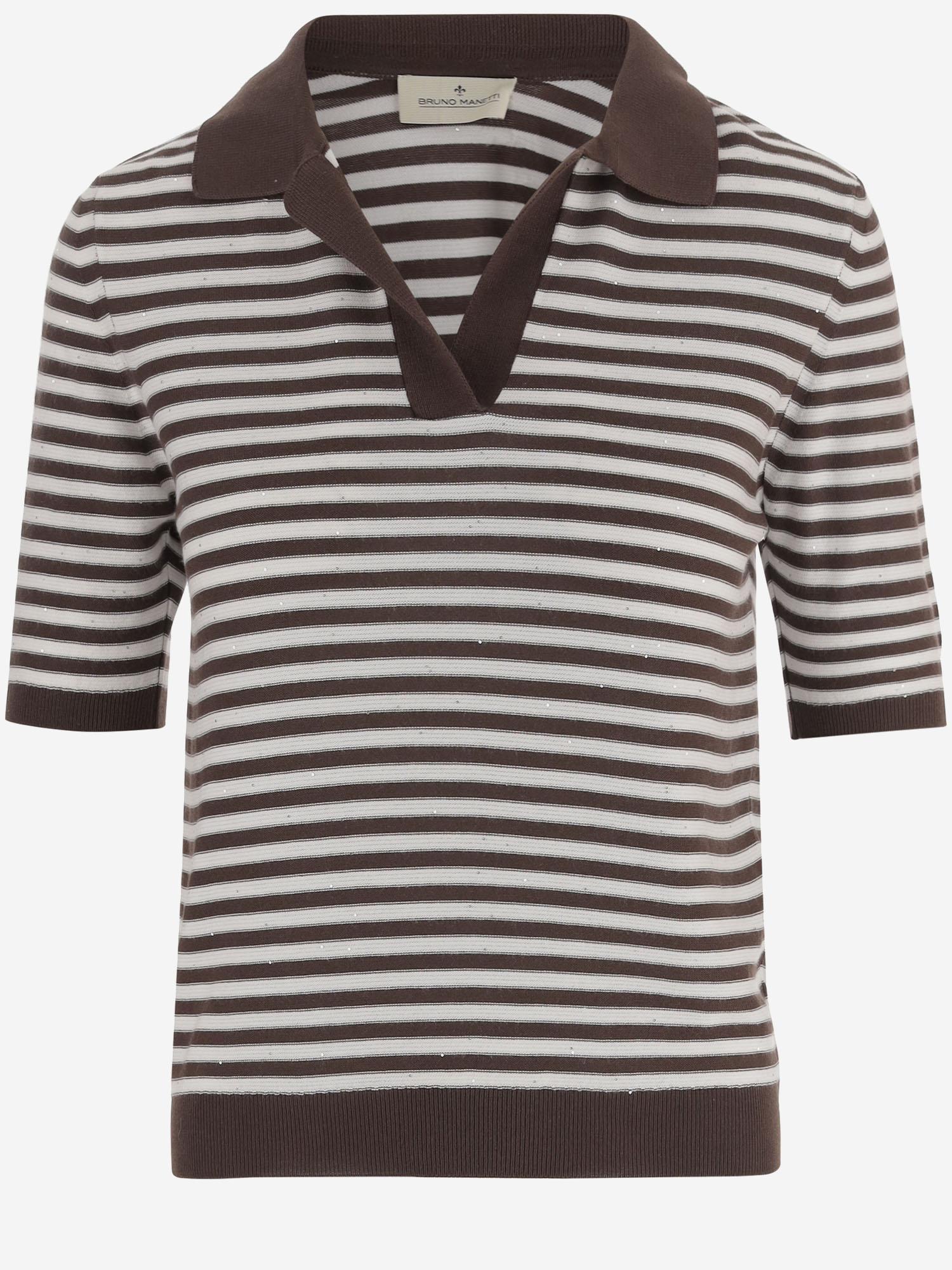 POLO IN MISTO COTONE R2N112 400 BRUNO MANETTI 