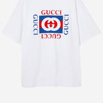T-SHIRT IN COTONE CON STAMPA LOGO 784361 XJGKA9074 GUCCI 